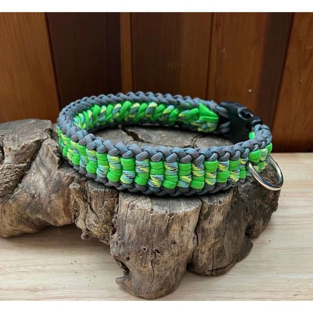 Fits 16.5 in. Neck Size, Quick Release Paracord Dog Collar